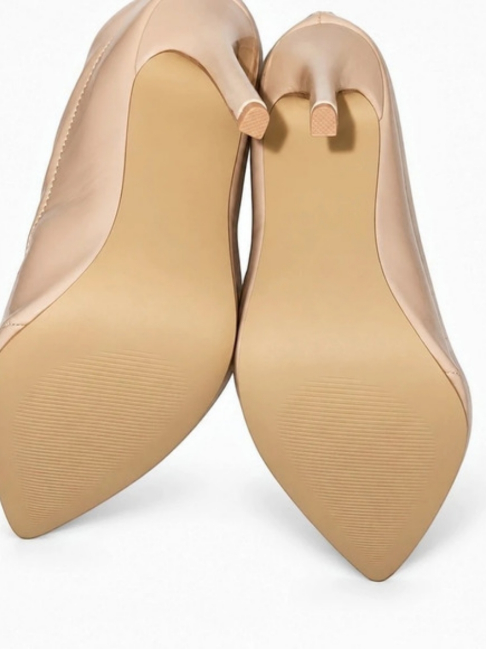 New Pointed-Toe Patent Ankle Boots in Pink/Beige - Picture 6 of 6